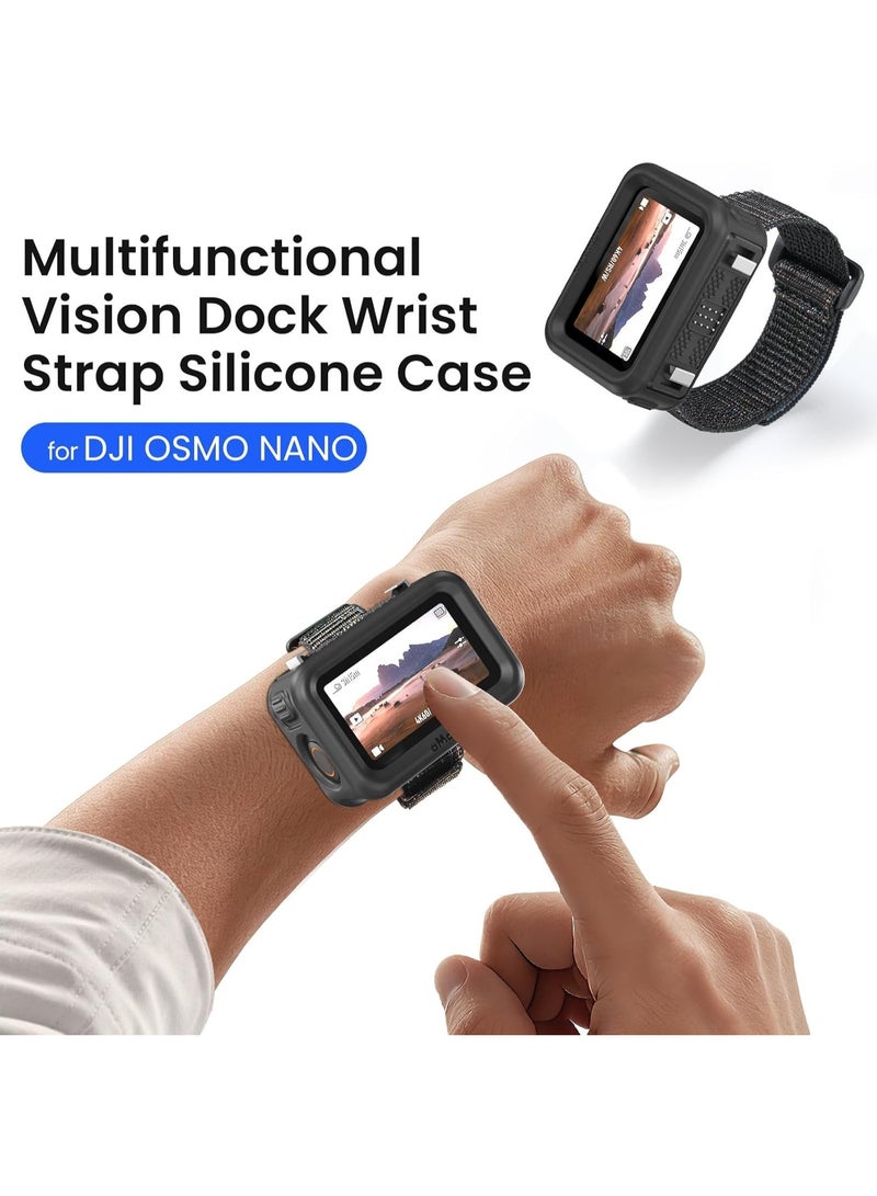 حزام المعصم متعدد الوظائف حالة السيليكون لـ DJI Osmo Nano حزام توسيع الإرسال اللاسلكي ، Vlogging و First Person View إكسسوار إطلاق النار - Image 2